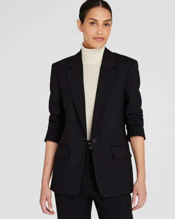 Club Monaco Blazers and Suiting Relaxed SingleBreasted Borrem Blazer Black 8211 Women