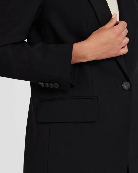 Club Monaco Blazers and Suiting Relaxed SingleBreasted Borrem Blazer Black 8211 Women