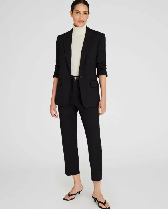 Club Monaco Blazers and Suiting Relaxed SingleBreasted Borrem Blazer Black 8211 Women