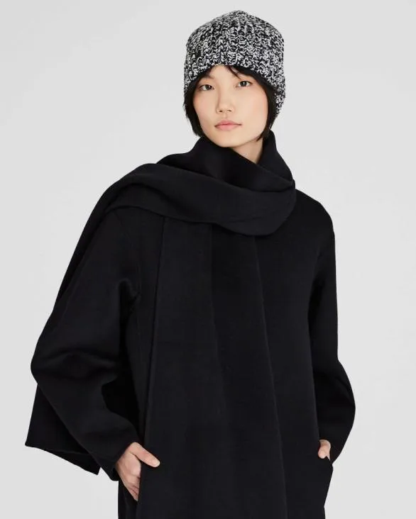 Club Monaco Hats Scarves and Gloves Novelty RibbedKnit Hat Black 8211 Women
