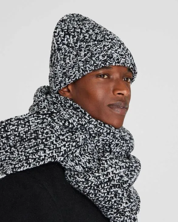 Club Monaco Hats Scarves and Gloves Novelty RibbedKnit Hat Black 8211 Women