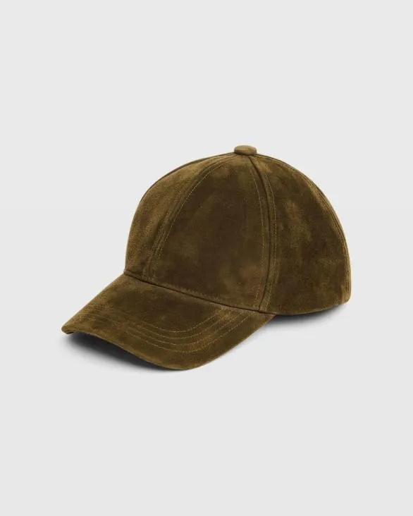 Club Monaco Hats Scarves and Gloves Suede Cap Olive 8211 Men
