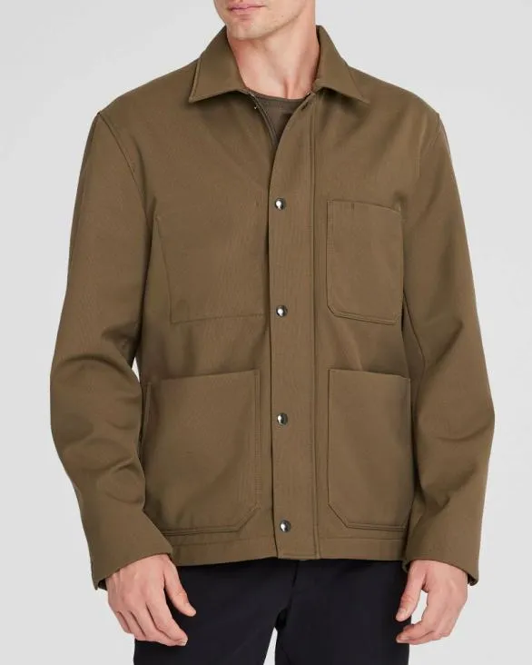 Club Monaco Jackets and Coats Bonded Chore Jacket Olive 8211 Men