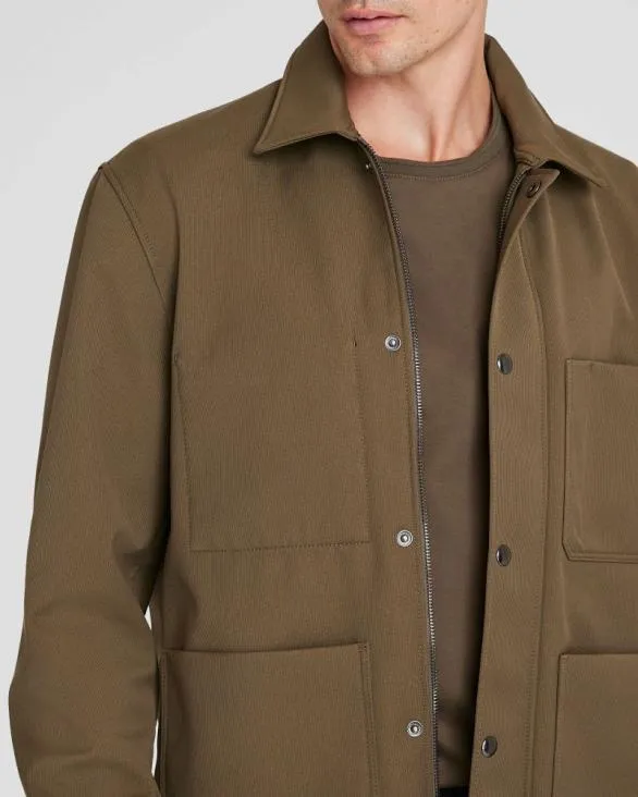 Club Monaco Jackets and Coats Bonded Chore Jacket Olive 8211 Men