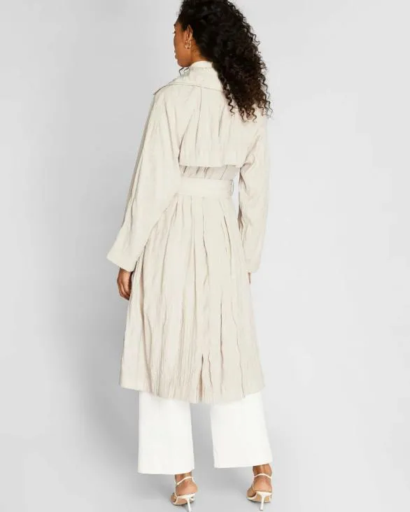 Club Monaco Jackets and Coats Crinkle Trench Dusty Mauve 8211 Women