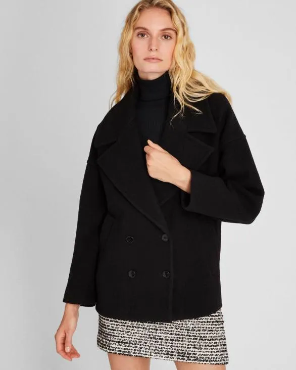 Club Monaco Jackets and Coats Short DoubleBreasted Relaxed Coat Black 8211 Women Club Monaco Jackets and Coats Short DoubleBreasted Relaxed Coat Black 8211 Women