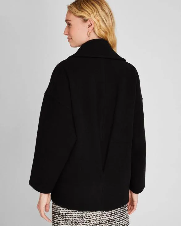 Club Monaco Jackets and Coats Short DoubleBreasted Relaxed Coat Black 8211 Women