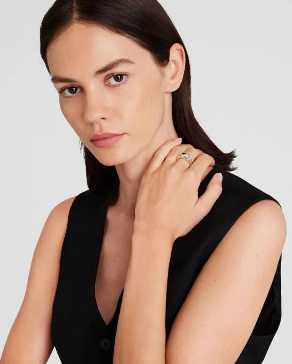 Club Monaco Jewelry Double Dome Ring Silver 8211 Women