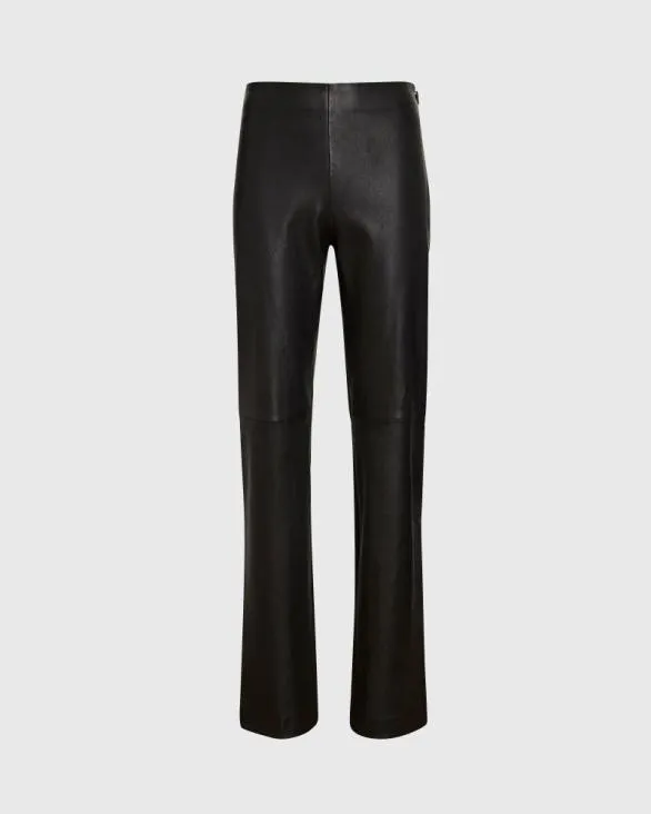 Club Monaco Pants FullLength Leather Pant Black 8211 Women