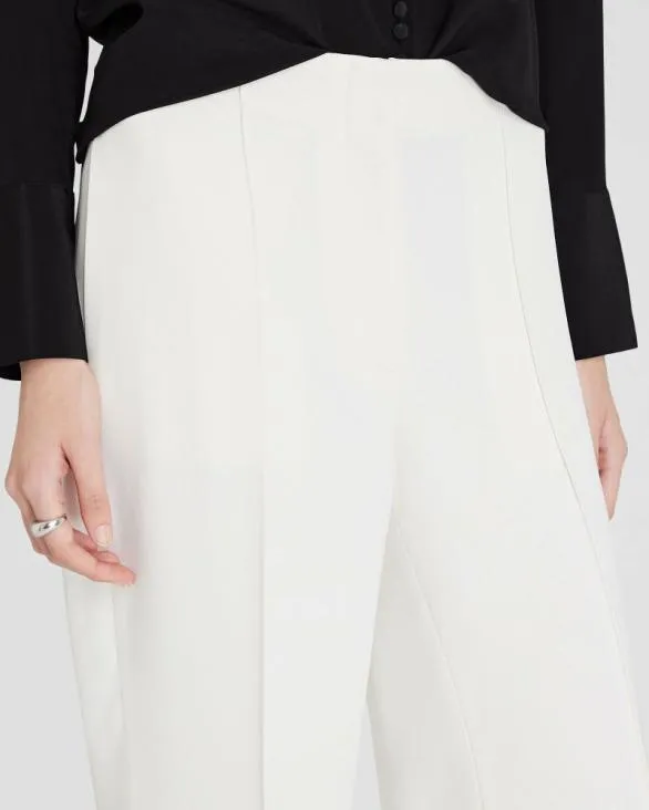 Club Monaco Pants HighRise Fluid Crepe Trouser Off White 8211 Women