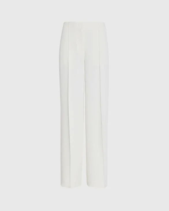 Club Monaco Pants HighRise Fluid Crepe Trouser Off White 8211 Women