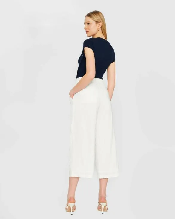 Club Monaco Pants Lightweight Culotte White 8211 Women