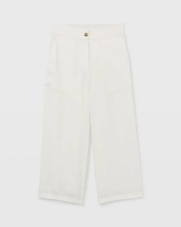 Club Monaco Pants Lightweight Culotte White 8211 Women