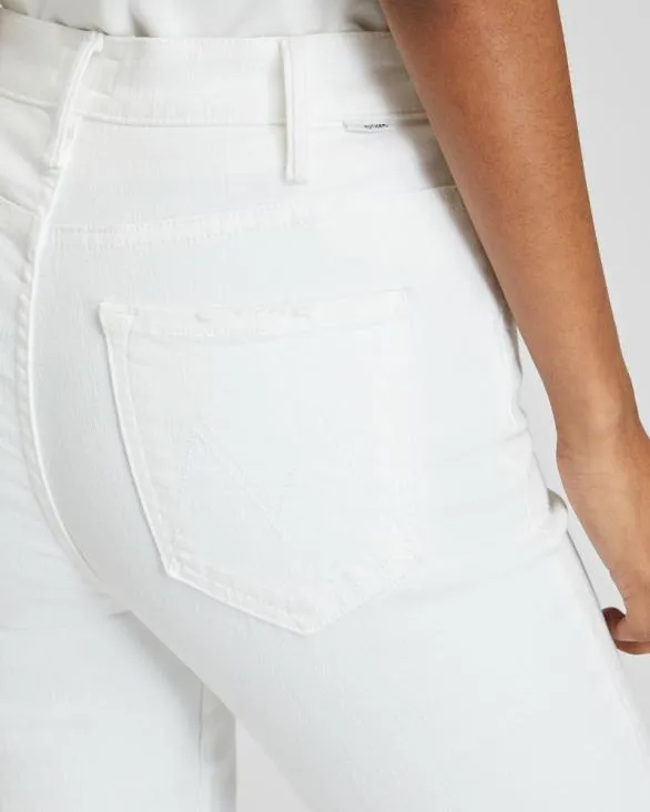 Club Monaco Pants MOTHER The Hustler Ankle Fray Jeans White 8211 Women