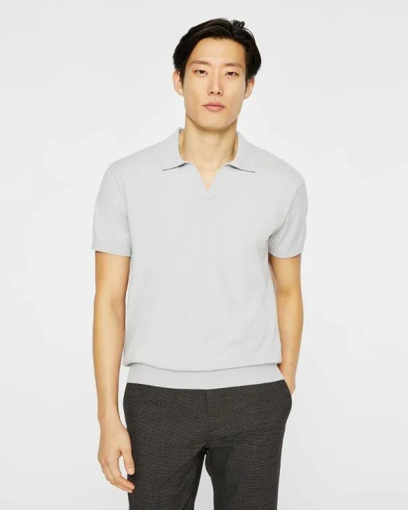 Club Monaco Polos Short Sleeve Tech Johnny Collar Polo Grey 8211 Men