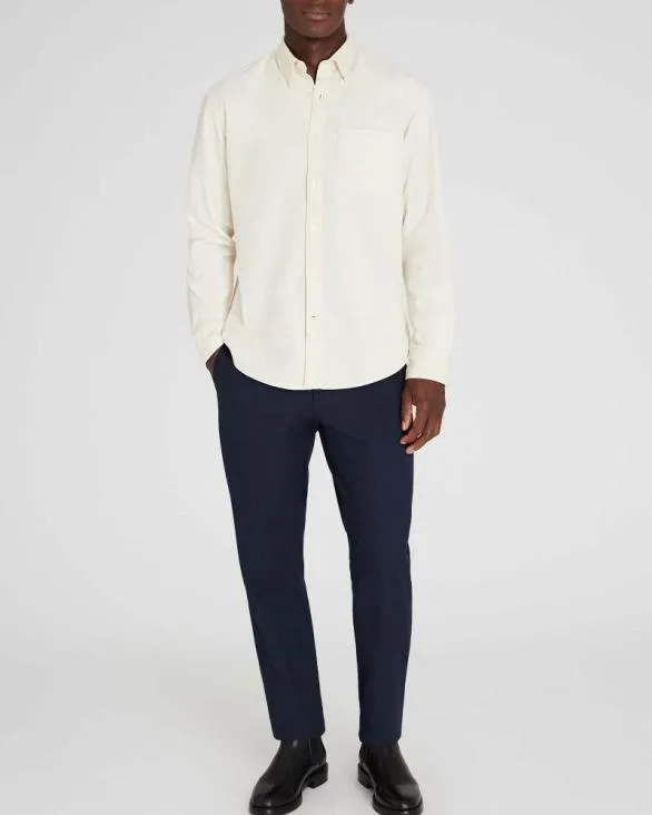 Club Monaco Shirts LongSleeve Corduroy Shirt Cream 8211 Men