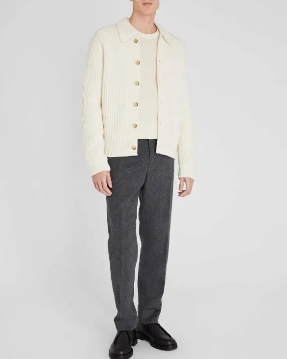 Club Monaco Sweaters Chunky Collar Cardigan Off White 8211 Men