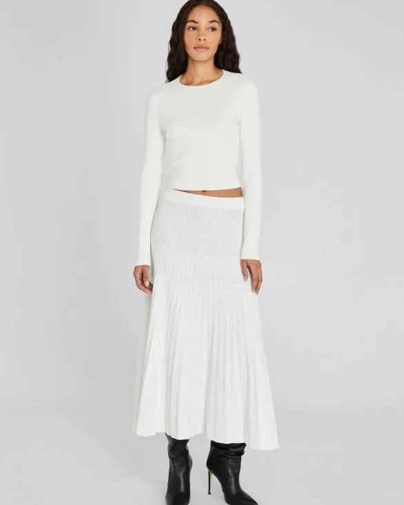 Club Monaco Sweaters Slim Fit Ribbed Sweater Soft Pearl 8211 Women