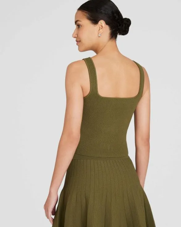 Club Monaco Sweaters Square Neck Tank Olive Drab 8211 Women