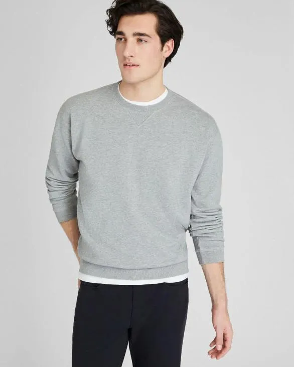 Club Monaco Sweatshirts and Lounge Relaxed Crew Sweatshirt Grey 8211 Men