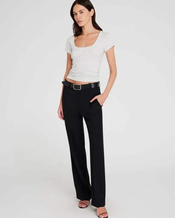 Club Monaco Tees Bowee Scoop Neck Tee Light Heather Grey 8211 Women