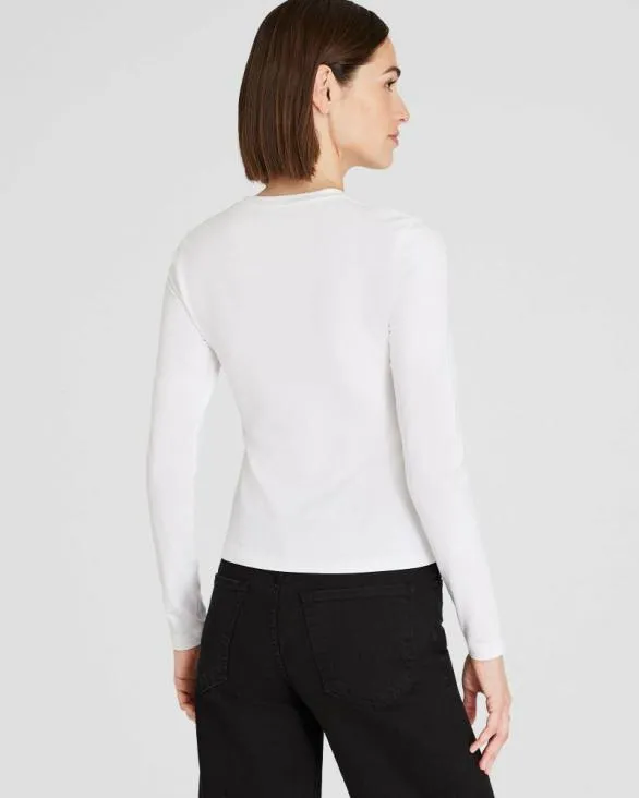 Club Monaco Tops Contour LongSleeve Top White 8211 Women