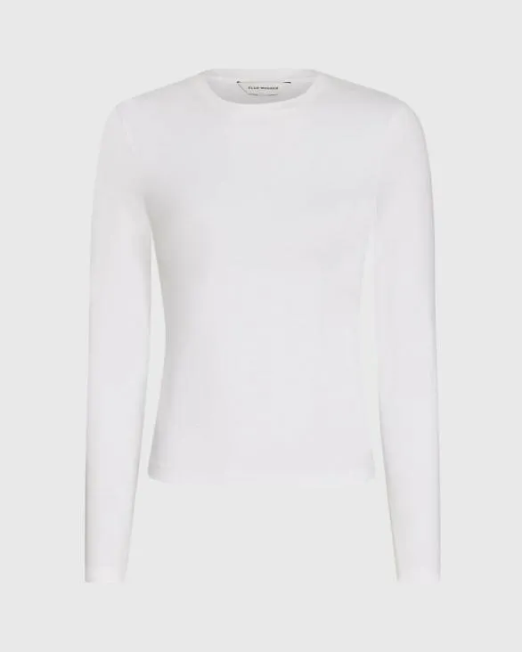 Club Monaco Tops Contour LongSleeve Top White 8211 Women