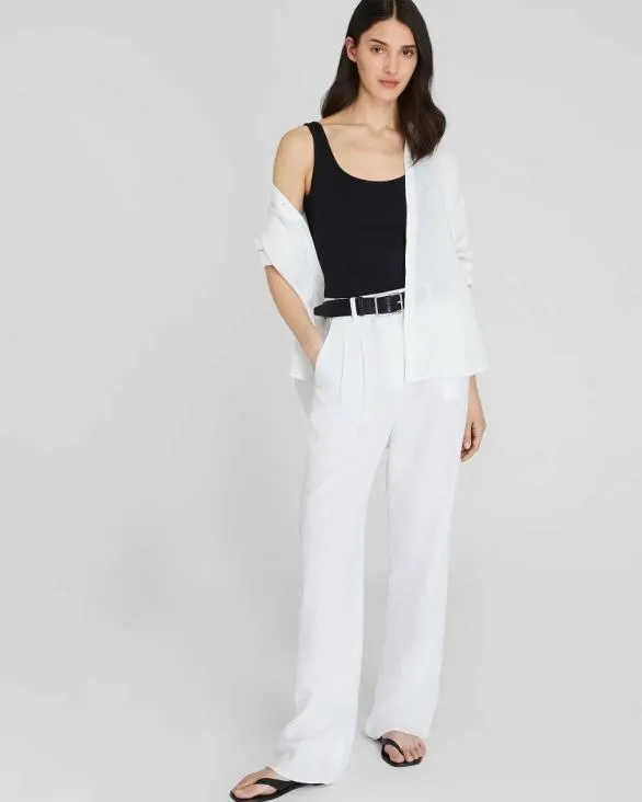 Club Monaco Tops Micro Rib Tank Black 8211 Women