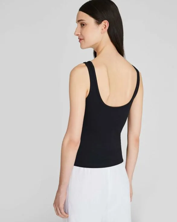 Club Monaco Tops Micro Rib Tank Black 8211 Women