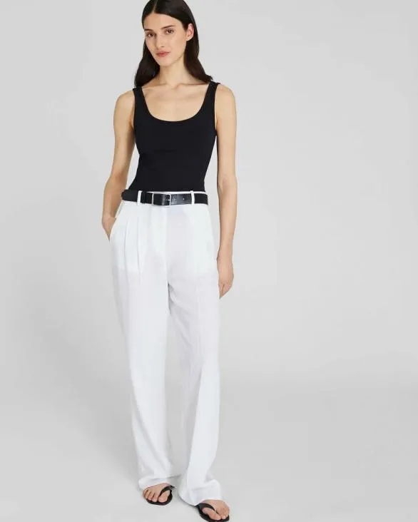 Club Monaco Tops Micro Rib Tank Black 8211 Women