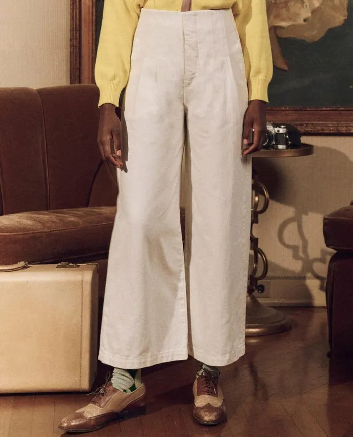Collection The Great The Sculpted Trouser Natural Hemp