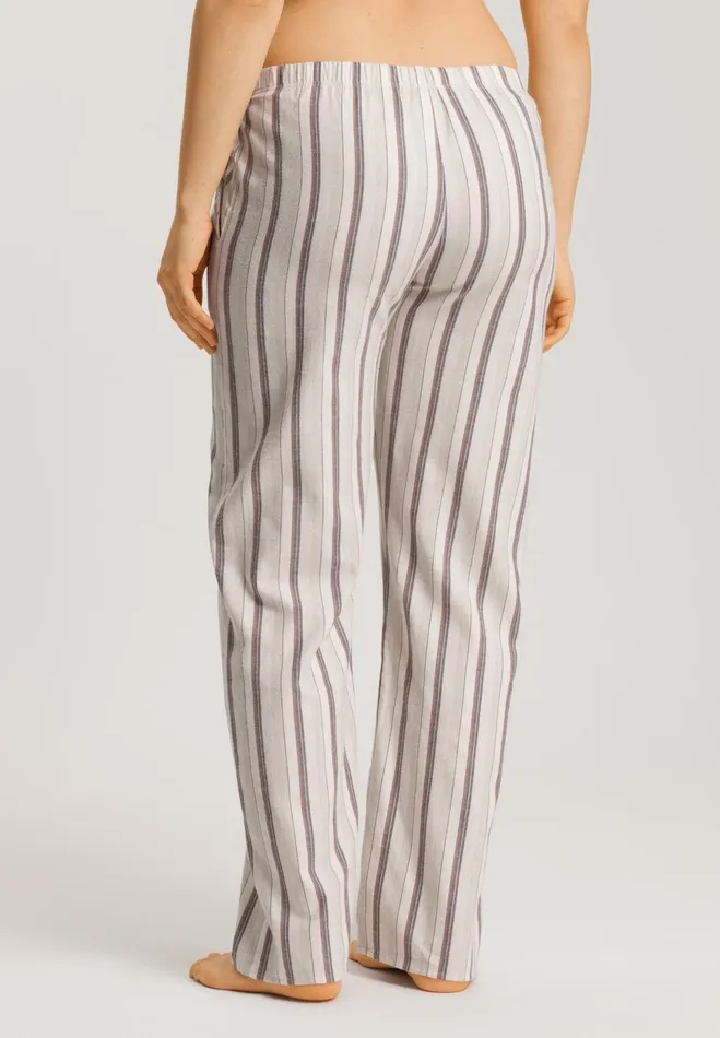 Cotton Flannel Pajama Pants Meraki Stripe Women HANRO Pajama Bottoms