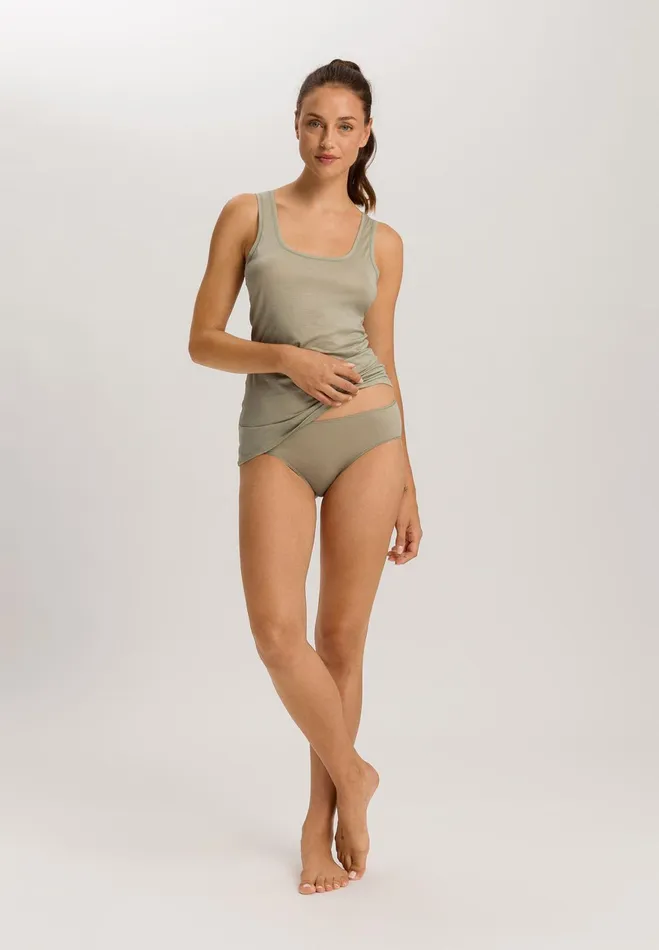 Cotton HiCut Brief Crystal Green Women HANRO High Cut Briefs