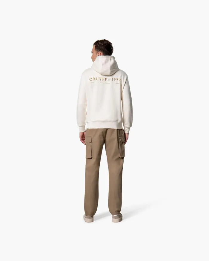 Cruyff 03979 Hoodie Whiteorange Men Sweats and Hoodies
