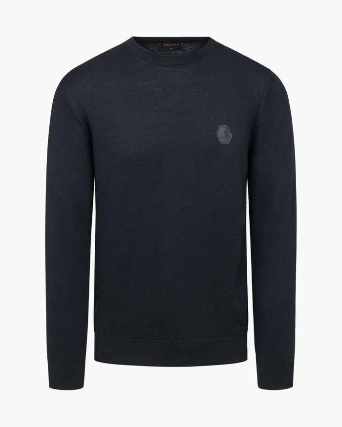 Cruyff Basco Jumper Black Men Sweats and Hoodies