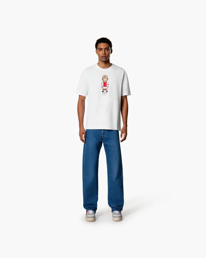 Cruyff Cruyff Avatar Tee White Men TShirts and Polo039s Cruyff Cruyff Avatar Tee White Men TShirts and Polo039s