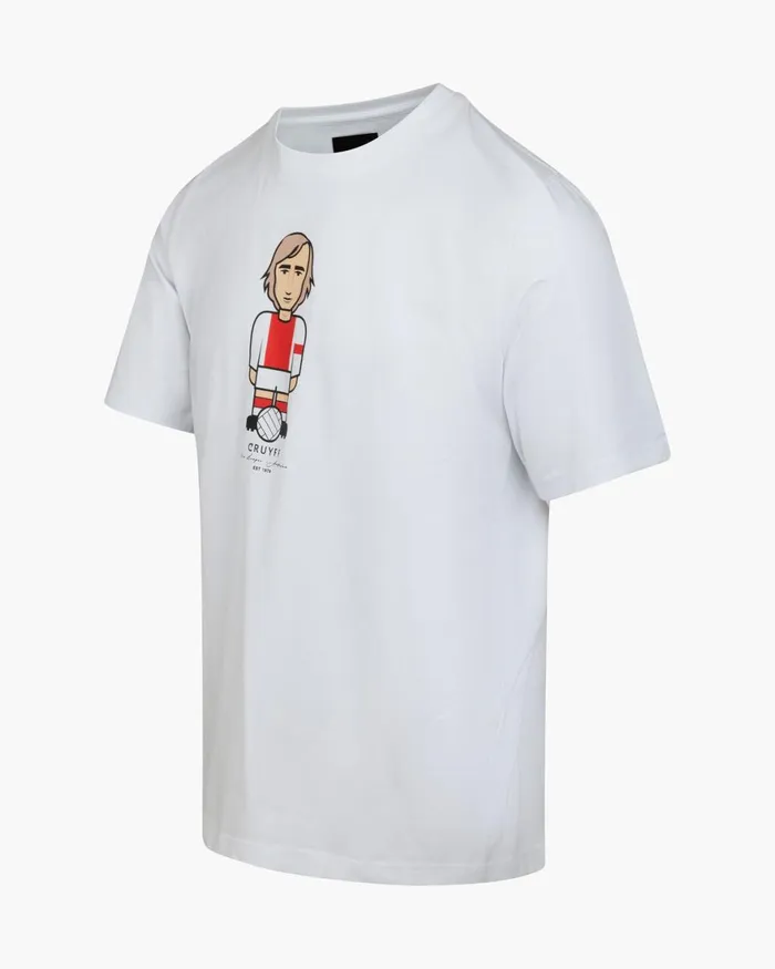Cruyff Cruyff Avatar Tee White Men TShirts and Polo039s Cruyff Cruyff Avatar Tee White Men TShirts and Polo039s