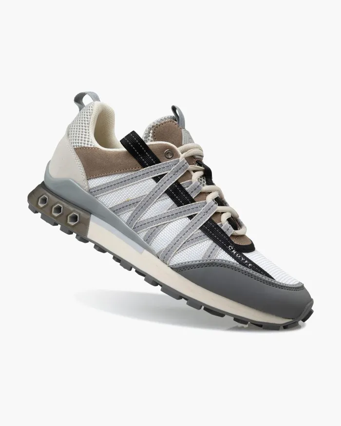 Cruyff Fearia HexTech Whitebrown Men Sneakers Cruyff Fearia HexTech Whitebrown Men Sneakers