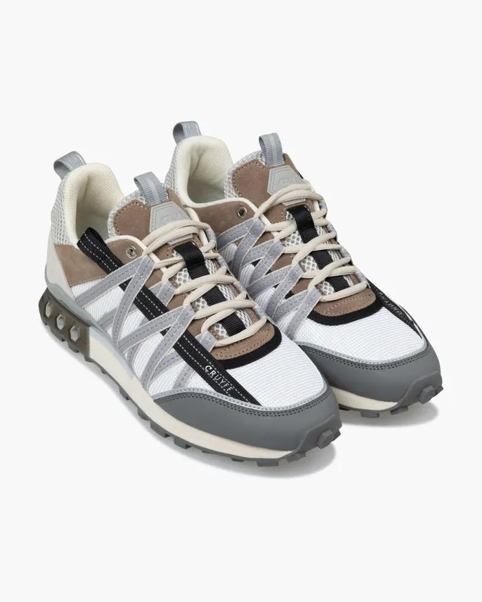 Cruyff Fearia HexTech Whitebrown Men Sneakers Cruyff Fearia HexTech Whitebrown Men Sneakers