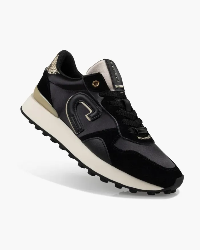 Cruyff Park RunnerSatinVelvet Blackgold Women Sneakers Cruyff Park RunnerSatinVelvet Blackgold Women Sneakers