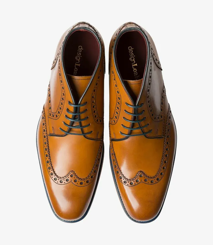 Derby Boots Errington Tan Loake Men