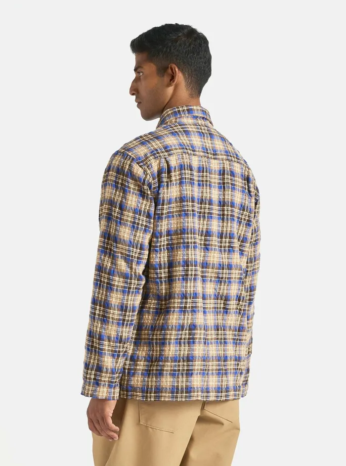 Dockside Jacket In BlueSand Cowboy Check Men Universal Works Overshirts