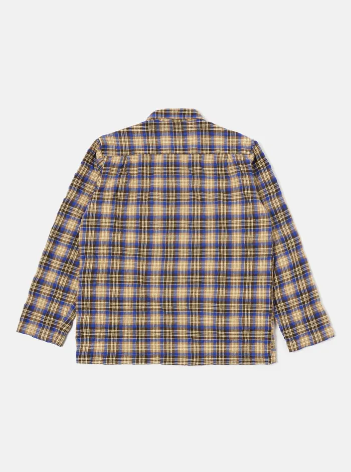 Dockside Jacket In BlueSand Cowboy Check Men Universal Works Overshirts