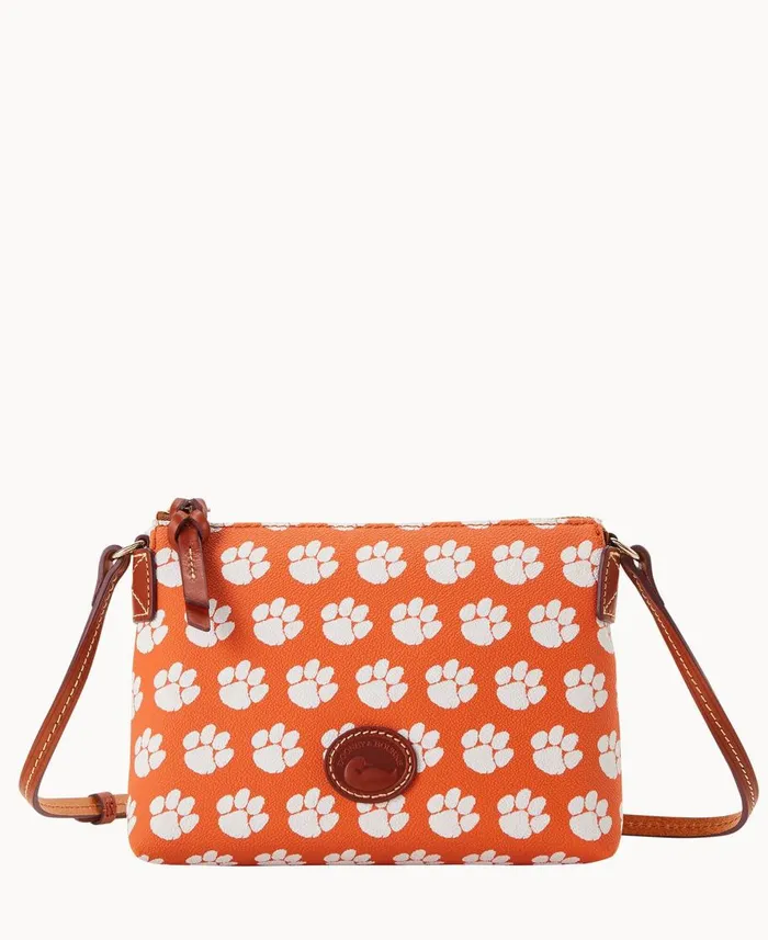 Dooney and Bourke Crossbodies Collegiate Clemson University Crossbody Pouchette Clemson 8211 WomenMen Dooney and Bourke Crossbodies Collegiate Clemson University Crossbody Pouchette Clemson 8211 WomenMen