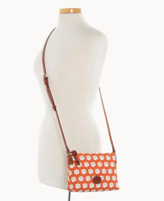 Dooney and Bourke Crossbodies Collegiate Clemson University Crossbody Pouchette Clemson 8211 WomenMen Dooney and Bourke Crossbodies Collegiate Clemson University Crossbody Pouchette Clemson 8211 WomenMen