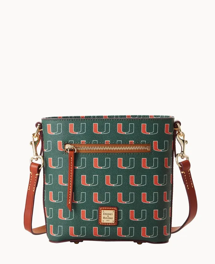 Dooney and Bourke Crossbodies Collegiate University Of Miami Small Zip Crossbody U Of Miami 8211 WomenMen Dooney and Bourke Crossbodies Collegiate University Of Miami Small Zip Crossbody U Of Miami 8211 WomenMen