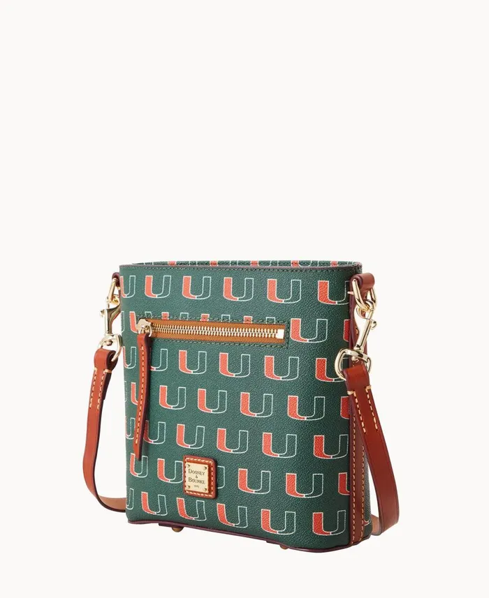 Dooney and Bourke Crossbodies Collegiate University Of Miami Small Zip Crossbody U Of Miami 8211 WomenMen Dooney and Bourke Crossbodies Collegiate University Of Miami Small Zip Crossbody U Of Miami 8211 WomenMen