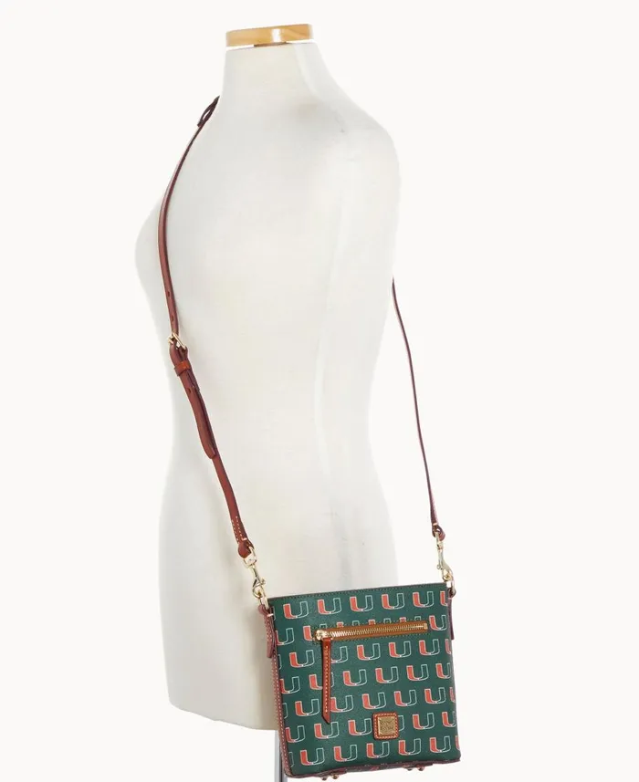 Dooney and Bourke Crossbodies Collegiate University Of Miami Small Zip Crossbody U Of Miami 8211 WomenMen Dooney and Bourke Crossbodies Collegiate University Of Miami Small Zip Crossbody U Of Miami 8211 WomenMen