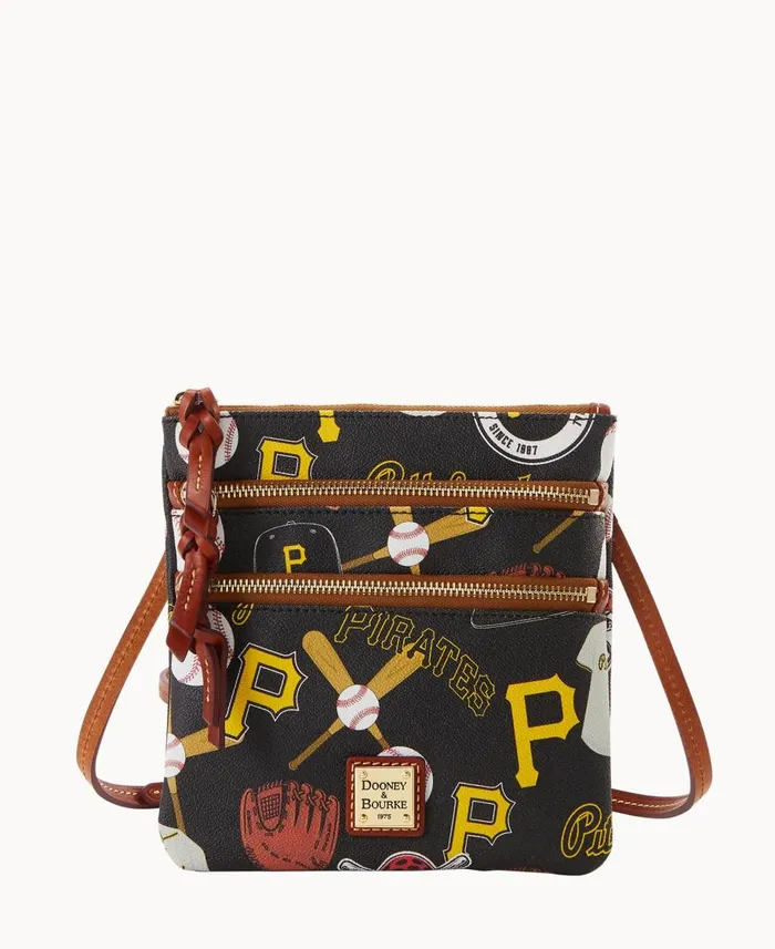 Dooney and Bourke Crossbodies MLB Pirates N S Triple Zip Crossbody Pirates 8211 WomenMen Dooney and Bourke Crossbodies MLB Pirates N S Triple Zip Crossbody Pirates 8211 WomenMen