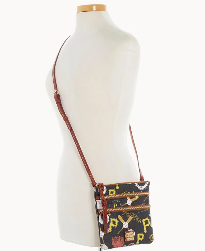 Dooney and Bourke Crossbodies MLB Pirates N S Triple Zip Crossbody Pirates 8211 WomenMen Dooney and Bourke Crossbodies MLB Pirates N S Triple Zip Crossbody Pirates 8211 WomenMen